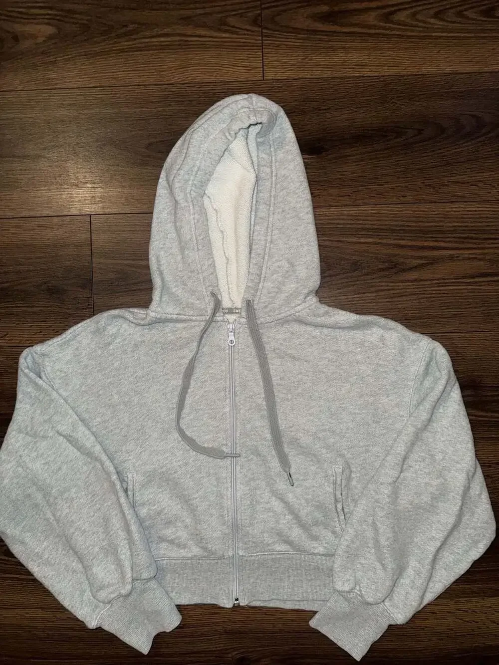 OFFLINE by Aerie Summer Lights Terry Full Zip Cropped Hoodie Size Medium